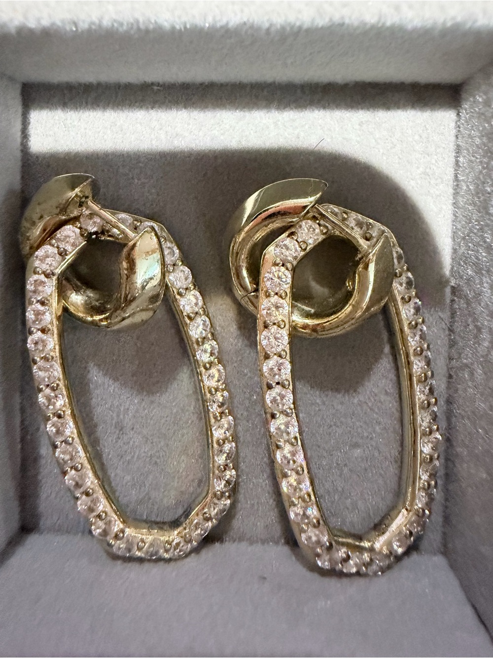 Kendra Scott Danielle Convertible Link Earrings in White Crystal